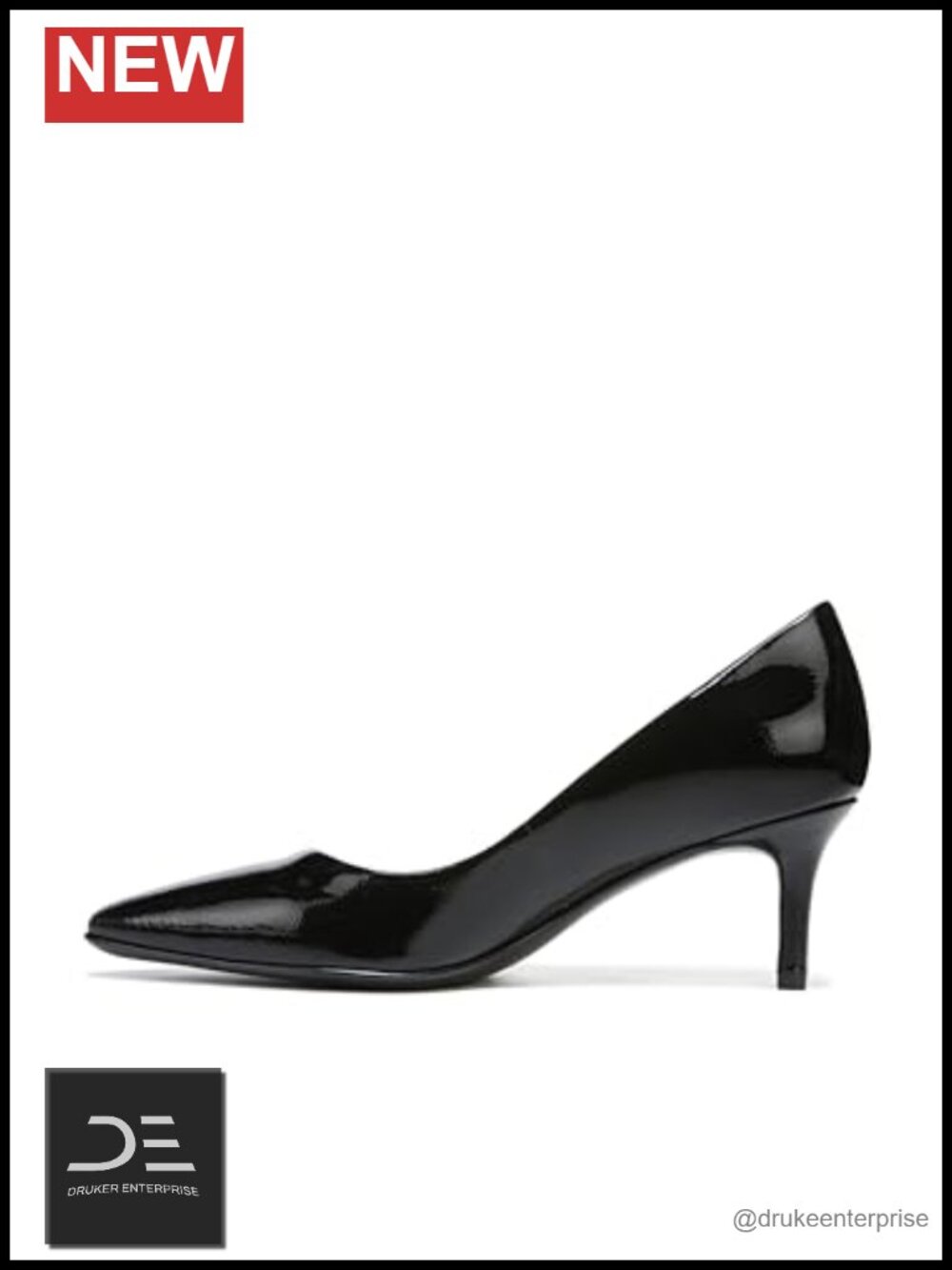 Naturalizer Everly Pointed Toe Low Heel Pump, Leather, Non-Slip, Work